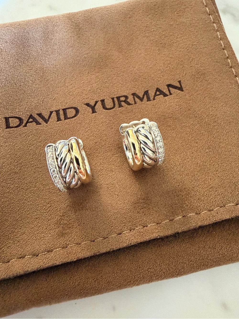 DAVID YURMAN MERCER HUGGIE HOOP EARRINGS - Picture 4 of 13